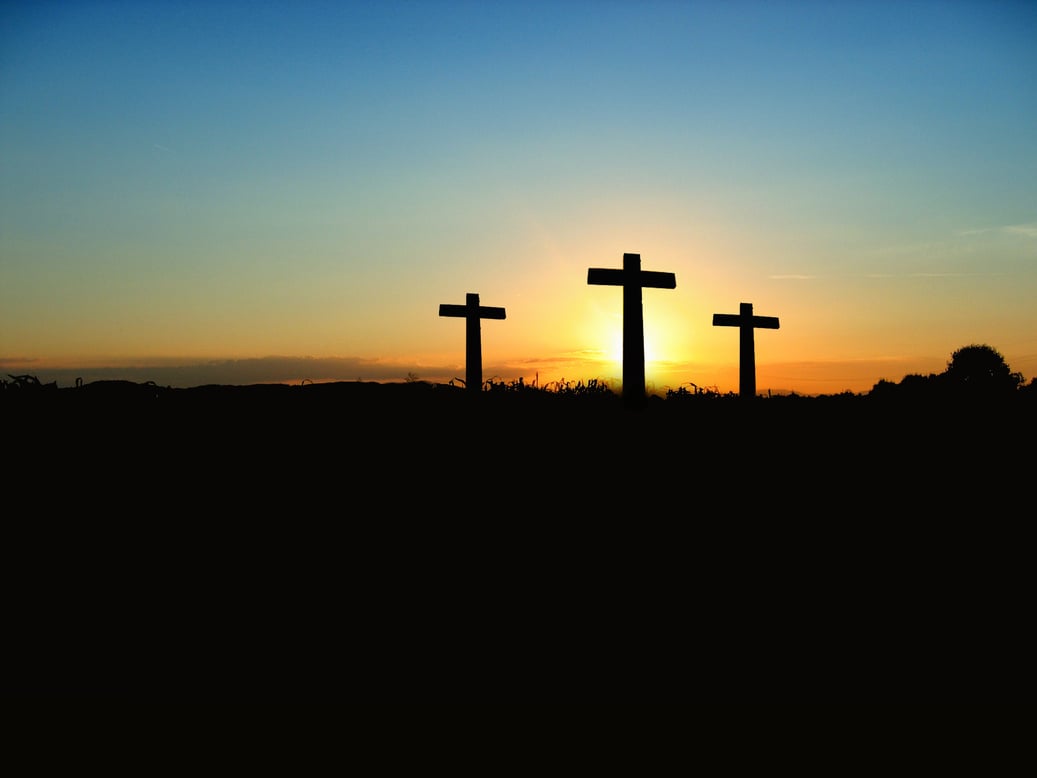 Silhouette of Crosses